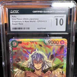 One Piece 2024 Japanese OP09-023 Super Rare Adio Emperors in New World CGC 10 - Image 3