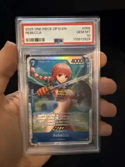 PSA 10 REBECCA OP10-058 (SR) SUPER RARE 2024 ONE PIECE ROYAL BLOOD (POP 5) - Image 1