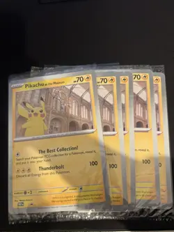 Pokemon TCG Pikachu At The Museum Promo Card BRAND NEW SEALED 4 AVAILABLE! ✅ - Image 1