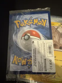 Pokemon TCG Pikachu At The Museum Promo Card BRAND NEW SEALED 4 AVAILABLE! ✅ - Image 2