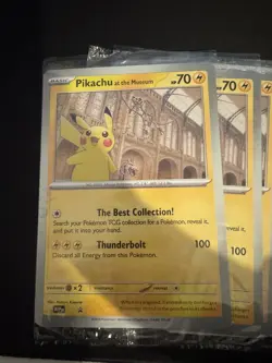Pokemon TCG Pikachu At The Museum Promo Card BRAND NEW SEALED 4 AVAILABLE! ✅ - Image 3