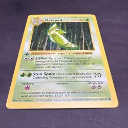 Pokemon 1st Edition Base Set Shadowless Metapod 54/102 NS1 - Image 3