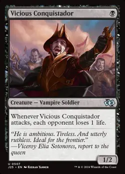 (x4) Vicious Conquistador 0507 Playset Uncommon Foundations Jumpstart MTG NM - Image 1