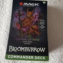 MTG Bloomburrow Commander Deck - Squirreled Away Magic the Gathering Sealed NEW - Image 1