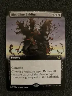 Magic MTG - Bloodline Bidding (Extended Art) - Lorwyn Eclipsed - Image 1