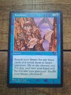 NM Intuition Tempest Mtg Magic the Gathering - Image 1