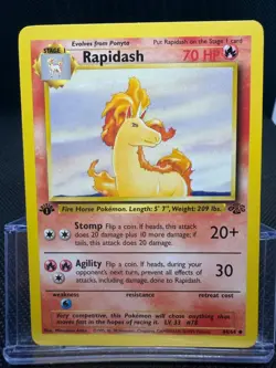 Pokemon Rapidash 1st Edition 44/64 - Jungle - LP/English - Image 1