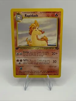 Rapidash 44/64 Uncommon Jungle 1st Edition Non Holo Pokemon Card WOTC - Image 2