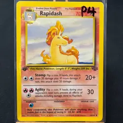 Rapidash - 44/64 - Jungle Set - 1st Edition - Uncommon - Pokemon - WOTC - Played - Image 3