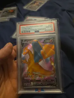 2020 Pokemon Black Star Promo SWSH 050 Charizard V Champions Path - PSA 10 - Image 2
