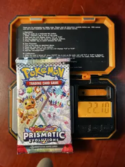 VERY HEAVY!! 🔥 22.1g Pokemon TCG Prismatic Evolutions Booster Pack - God PackUU - Image 1