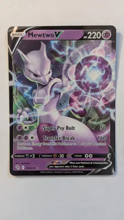 Lot Of 2 - Pokemon SWSH Pokemon GO Mewtwo V 030/078 & Mewtwo VSTAR 031/078 NM - Image 2