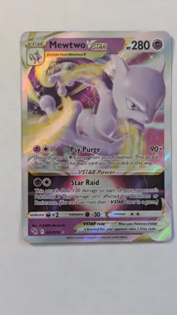 Lot Of 2 - Pokemon SWSH Pokemon GO Mewtwo V 030/078 & Mewtwo VSTAR 031/078 NM - Image 4