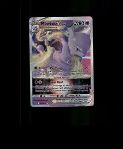 Fan-Art READ DESCRIPTION BELOW HOLO Mewtwo Card Mewtwo Pokemon Card p3 - Image 1