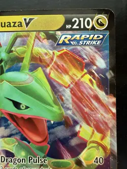 Pokemon Rayquaza V Sword & Shield Promo Holo SWSH147 Black Star (LP) - Image 3