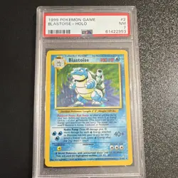 Pokemon Blastoise Base Set Holo Rare 002/102 PSA 7 English 1999 - Image 1