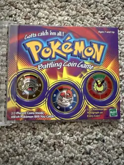 Pokemon Battling Coin Game - 74 Geodude - 99 Kingler - 136 Flareon (Hasbro 1999) - Image 2