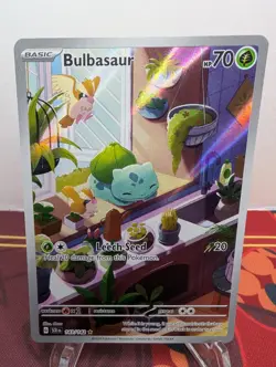 Pokemon TCG, Bulbasaur 143/142 Sv07: Stellar Crown, Near Mint Holofoil - Image 1