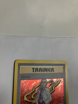 Pokemon TCG Blaine 17/132 Gym Challenge Unlimited Holo Rare LP W/Holo Swirl - Image 5