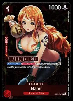 Nami - ST01-007 - NM - Winner - Promo - One Piece - OP1-7 - Image 1