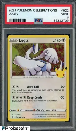 #3 2021 Pokemon Celebrations #022 Lugia PSA 9 MINT - Image 1
