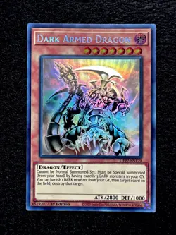 🔥YUGIOH • DARK ARMED DRAGON • GHOST RARE • GFP2-EN179 • 1st EDITION • NM🔥 - Image 1
