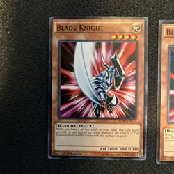 YuGiOh! 3x Blade Knight LDK2-ENK13 Legendary Decks II 1st Edition LP Playset - Image 2
