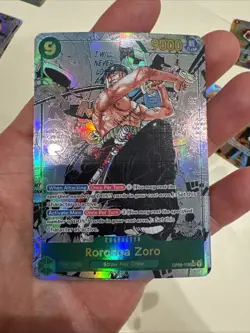 One Piece CCG Roronoa Zoro OP06-118 Manga Alternate Art English Custom Card - Image 1