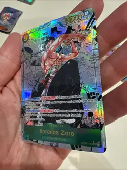 One Piece CCG Roronoa Zoro OP06-118 Manga Alternate Art English Custom Card - Image 4