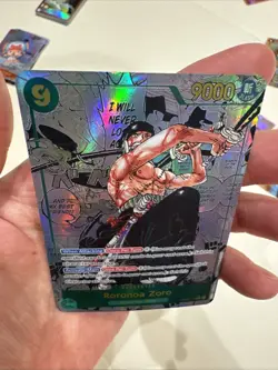 One Piece CCG Roronoa Zoro OP06-118 Manga Alternate Art English Custom Card - Image 5