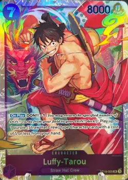 • Luffy-Tarou • ST18-005 SR Starter Deck 18 Holo Foil One Piece TCG NM - Image 1