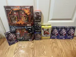 One Piece TCG Illustration Box Lot 5 & 6 OP-13 Tins Sleeved Packs sealed New! - Image 1