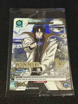 Union Arena Rurouni Kenshin Aoshi Shinomori UEPR/RNK-1-014 Winner Pack Sealed - Image 1