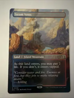 MTG Lorwyn Eclipsed Steam Vents 0348 Regular (Borderless) Reversible ECL NM - Image 1