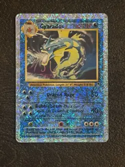 Pokemon Gyarados 12/110 Legendary Collection Reverse Holo Rare Vintage English - Image 1