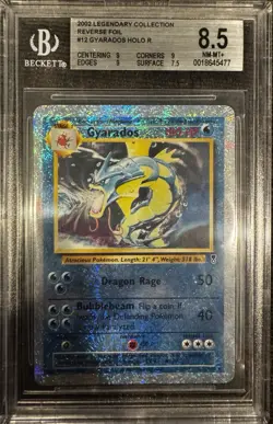 Gyarados 12/110 Reverse Holo Rare Legendary Collection Pokemon BGS 8.5 Mint - Image 1