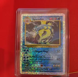 Pokemon Card Gyarados 12/110 Reverse Holo Rare Legendary Collection MP - Image 1