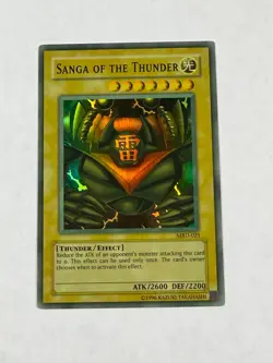 Yugioh Sanga of the Thunder MRD-025 Super Rare Heavy Fade Unlimited NM - Image 1