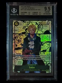 2025 One Piece OP-13 Carrying On His Will Sabo Manga Alternate Art BGS 9.5 - Image 1