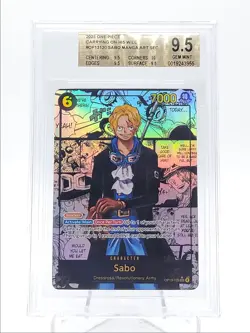 SABO 2025 ONE PIECE CARRYING ON HIS WILL MANGA ALT ART OP13120 BGS 9.5 Q6271 - Image 1