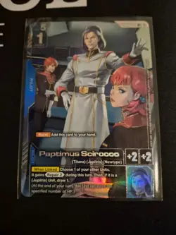 GUNDAM TCG CARD GAME GD03-084 PAPTIMUS SCIROCCO (R+) FOIL - STEEL REQUIEM - Image 1
