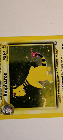 Ampharos 1/64 Holo Rare Pokemon Neo Revelation TCG Card LP - Image 2