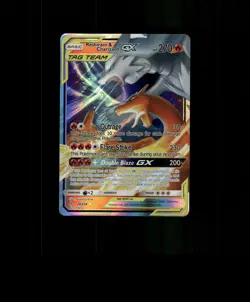 Fan-Art READ DESCRIPTION BELOW HOLO Reshiram Card Charizard Pokemon Card p3 - Image 1