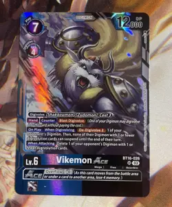 Digimon Card Game Vikemon Ace BT16-026 SR Foil - Image 1
