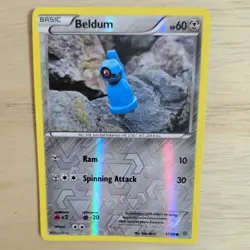 BELDUM 47/98 POKEMON CARD (XY ANCIENT ORIGINS SET) REVERSE HOLO - Image 1