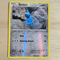 BELDUM 47/98 POKEMON CARD (XY ANCIENT ORIGINS SET) REVERSE HOLO - Image 2