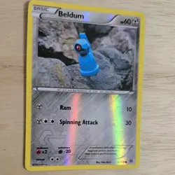 BELDUM 47/98 POKEMON CARD (XY ANCIENT ORIGINS SET) REVERSE HOLO - Image 3