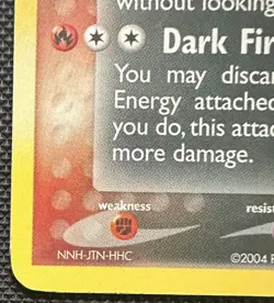 Pokemon Dark Houndoom 5/109 Holo NM EX Team Rocket Returns TCG Rare Card - Image 5
