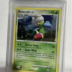 Pokemon TCG Roserade Holo Rare Card Diamond & Pearl 13/130 WITH SWIRL - Image 3