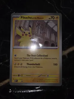 Pikachu at the Museum - Natural History Museum Jumbo Card. Slight tear package - Image 1